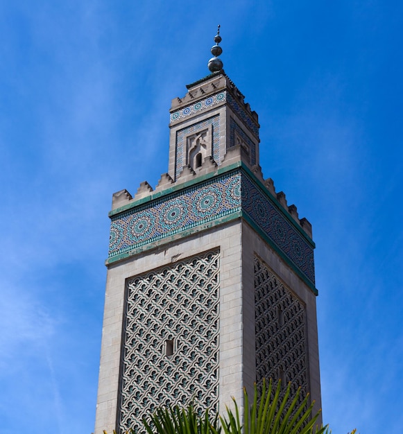 Minarete da Grande Mesquita de Paris