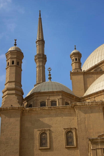 Minarete de la mezquita de Muhammad Ali en El Cairo Egipto