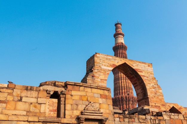 Minarete Qutub Minar, el minarete más alto de la India