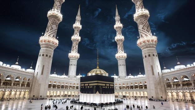 Foto minaretes de makkah kaaba