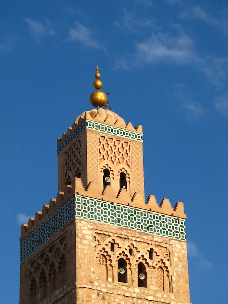 Minarett in Marrakesch, Marokko