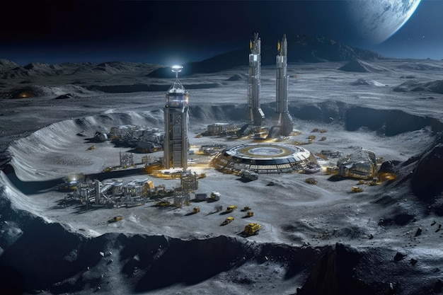 Mineração Lunar Desenterrando Recursos Valiosos na Superfície da Lua