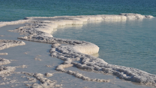 Foto minerais do mar morto e sal israel