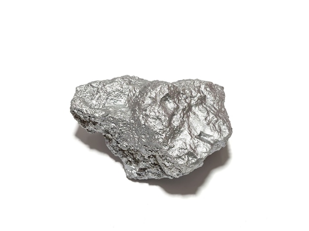 Mineral de plata macro, piedras preciosas de minas de plata