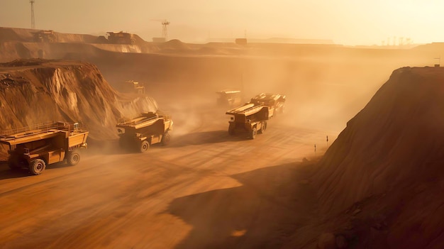 Minería de cobre y oro Opera IA generativa