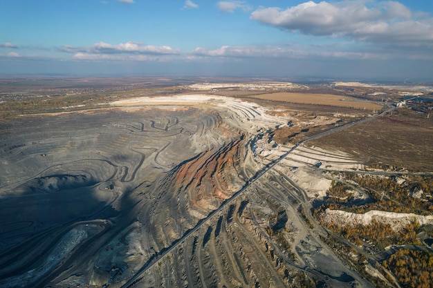 Foto minería de metales de canteras de mineral