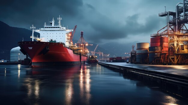 Foto minería de petróleo por oleoducto