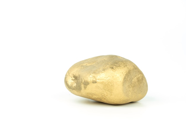 Minério de ouro macro na rocha