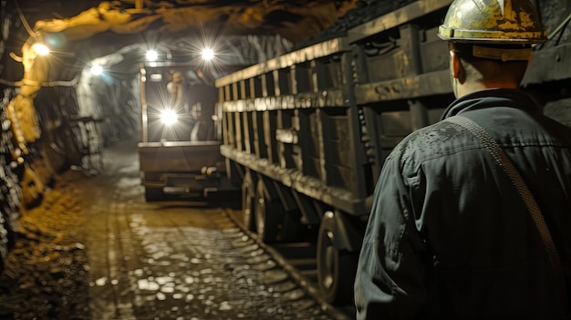 Foto minheiros de carvão processo de mineração de carvões e minérios ferramentas e equipamentos de mineração