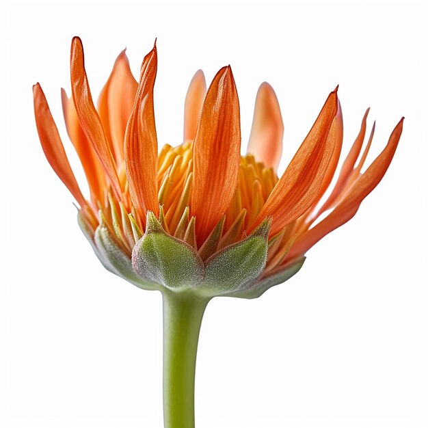 Foto mini caule de flor de laranja isolada em branco