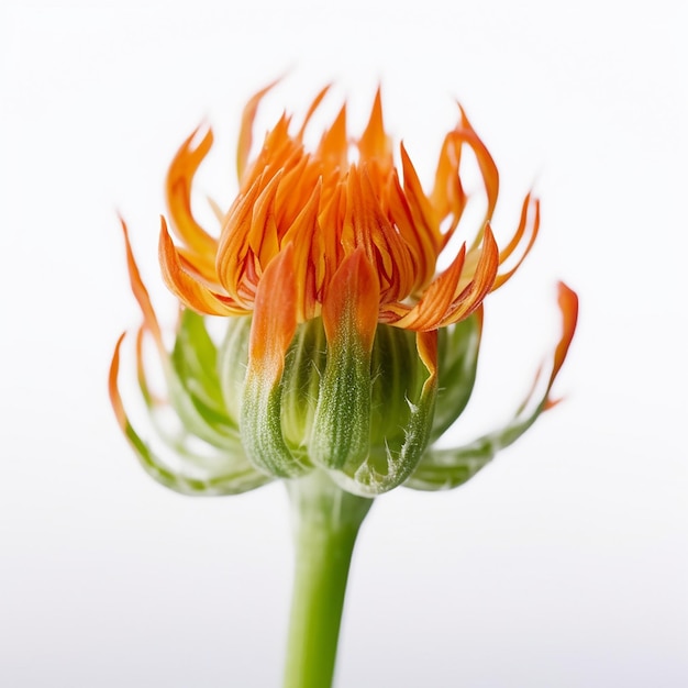 Mini caule de flor de laranja isolado em Clear