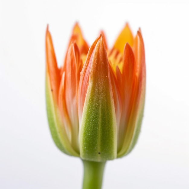 Mini caule de flor de laranja isolado em Clear