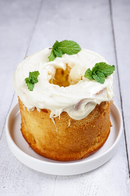 Mini Durian Chiffon Cake uma variação típica de bolo asiático