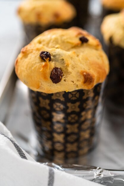 Mini kulich de pão de Páscoa