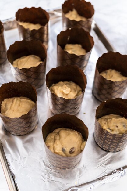 Mini kulich de pan de pascua