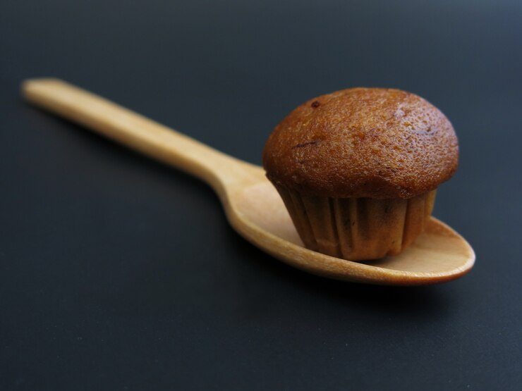 Mini magdalena de plátano, panadería casera