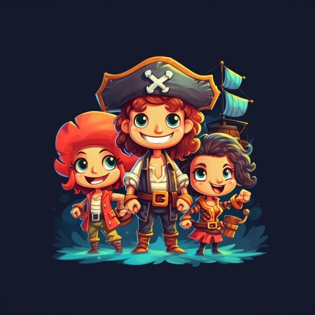 Mini piratas muy bonitos