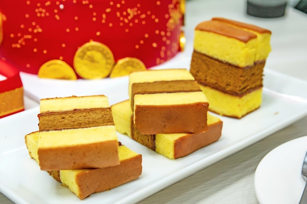 Mini Spiku Lapis Surabaya Dreischichtkuchen Ursprünglich aus Surabaya Indonesien