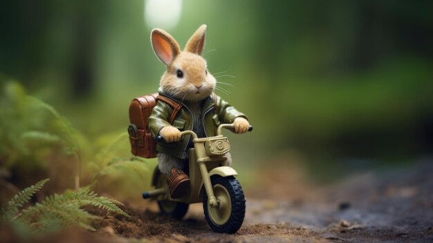 Foto mini viaje en bicicleta de bunny39s