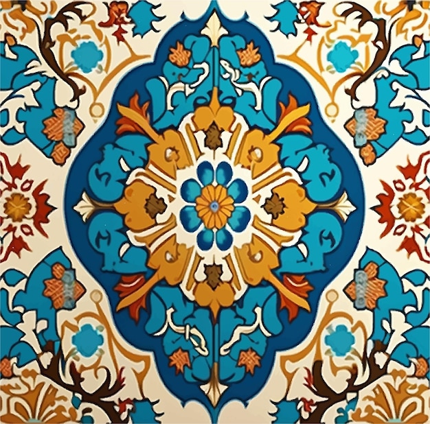 Miniatura de azulejos islámicos y turcos