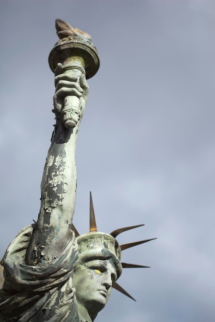Foto miniatura da estátua da liberdade