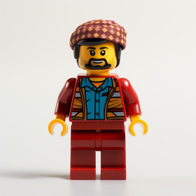 Minifigura de Lego em estilo oriental retro rock vestindo Salwar Kameez