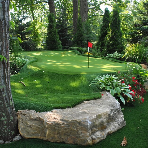 Foto minigolf fun para a família