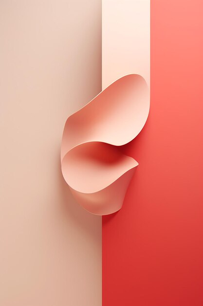 Minimal 3D-Poster-Design für den Frauentag