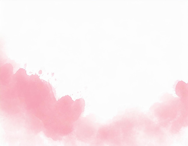 Minimal acuarela rosa tinta salpicaduras textura de fondo del borde