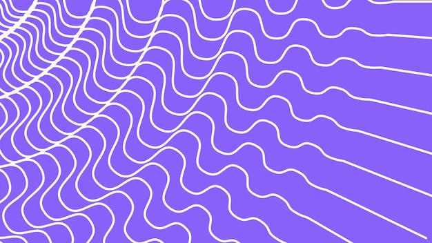 Minimal fondo ondulado abstracto líneas curvas blancas en fondo púrpura foto de alta calidad