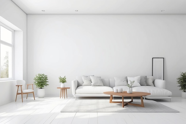 Foto minimal fundo branco com decoração doméstica interior quarto branco com fundo claro limpo moderno