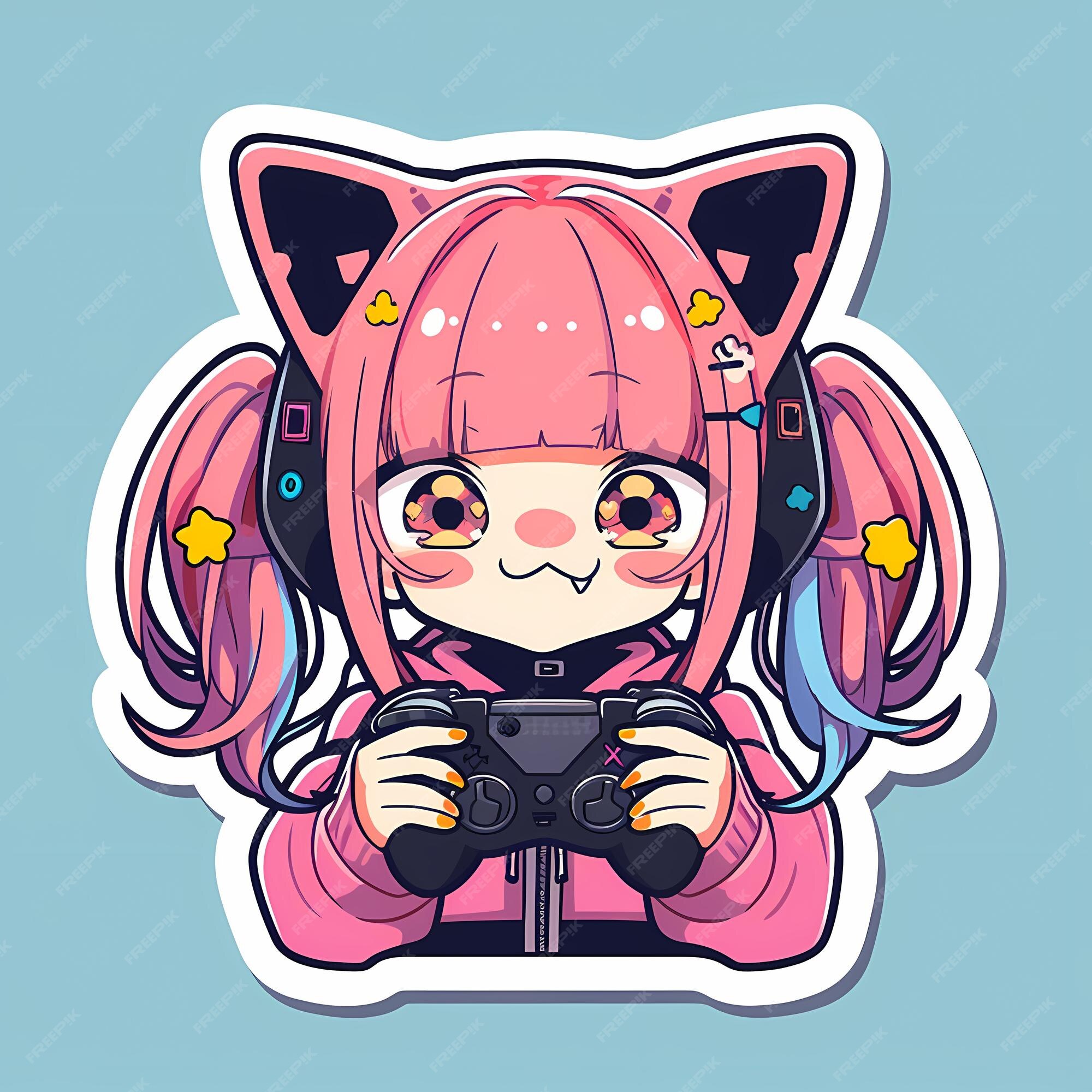 Desenho animado de ninjas japoneses kawaii, linda e adorável, arte de linha  · Creative Fabrica