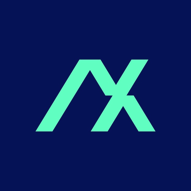 Minimal Moderne Abstracte Ein X Buchstabe Geometrische Fette Logo