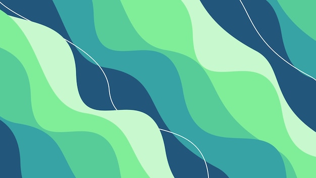 Minimal neón de moda fondo abstracto futurista azul verde marino ilustración de diseño