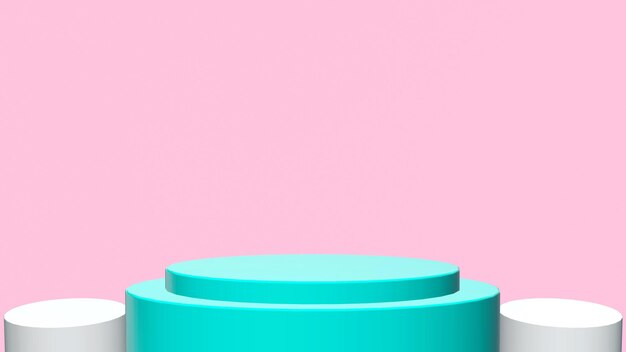 Minimal Podium Abstract Weich pastellfarbener Hintergrund
