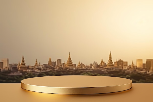 minimal podium whit thailand scene hintergrund