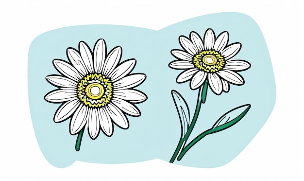 Minimale botanische Vektorkunst, trendige flache Illustration mit floralen Elementen