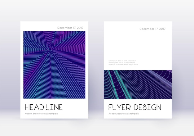 Minimale Cover-Design-Vorlage Neon-Abstract l