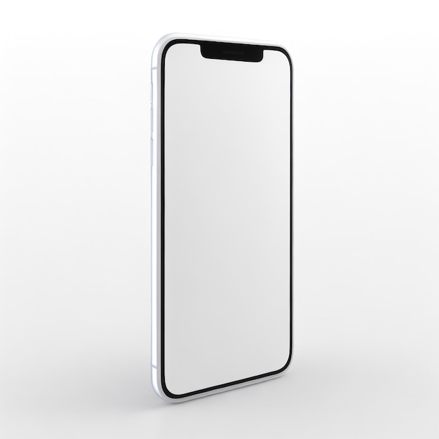 Minimale Handy-Basis für das Mockup auf weißem Hintergrund