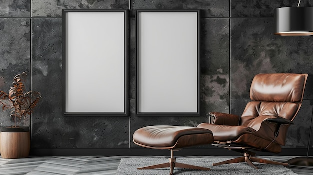 Minimale Wandrahmen-Mockup-Wandleinwand-Mock up-Wandrahmen-mock up8k 4k HDR-Mock Up-Vorlage