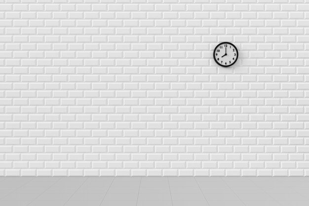 Minimaler Hintergrund der Uhr an der Wand