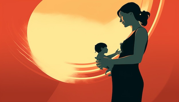 Minimaler Monat des Bewusstseins für Schwangerschaft und Säuglingsverlust, kreative visuelle Darstellung
