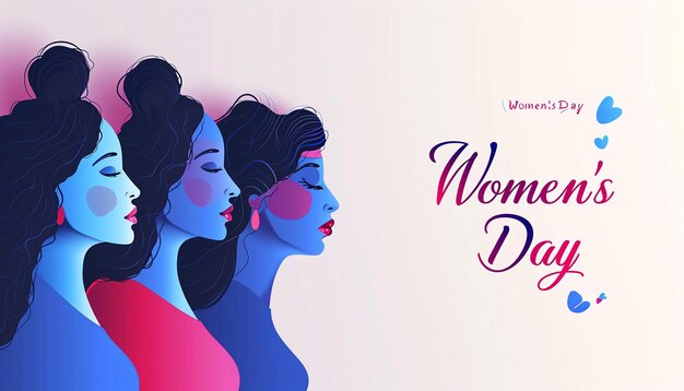 Minimales und kreatives Poster-Design für den Frauentag