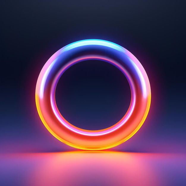 minimalismo de forma colorida néon hiper-realista 8k
