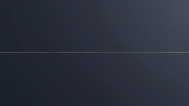 Foto minimalismo elegante uma linha fina através de um fundo de cor sólida