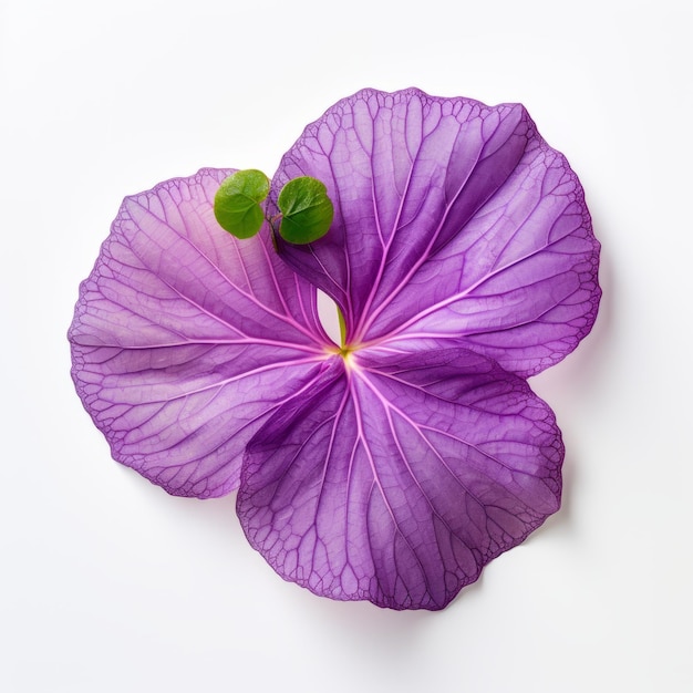 Minimalista flor púrpura de alta calidad Foto de stock de composición simétrica de inspiración japonesa