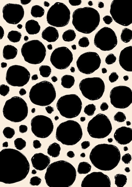 Minimalista Negro Beige Dibujado a mano Colorido Pintado Abstracto Contemporáneo Arte moderno