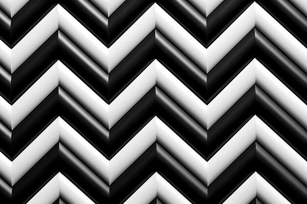 Foto minimalista negro e branco zigzag chevron padrão