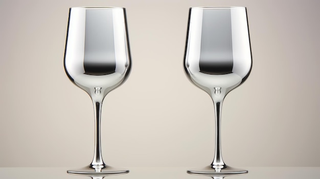 Minimalistas gafas de plata arte sobre fondo gris una inspiración de doblaje belga