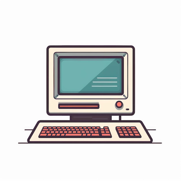 Minimalistische Computerillustration